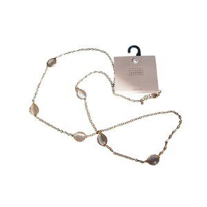 14th & Union Gold-Tone Chain Necklace With Faceted Stones